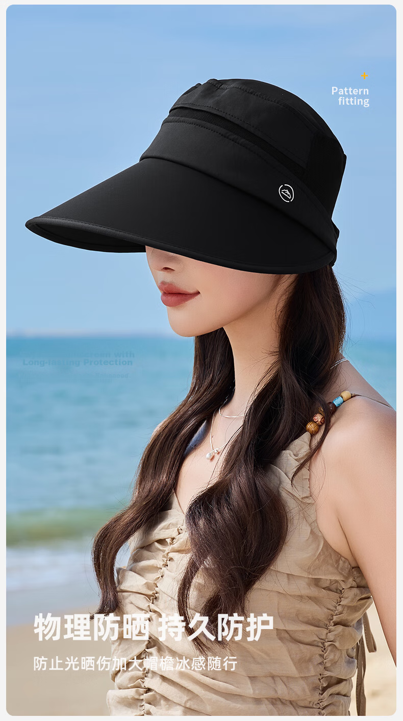 GRGN Sun Protection Hat for Women with Wide Brim, Sun Hat, Fisherman Hat, Sun Hat, Shell Hat, Face-Covering UV Protection Hat for Wome 9