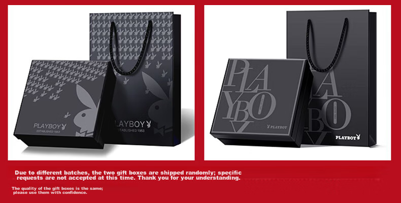 PLAYBOY Genuine Leather Men's Wallet First Layer Cowhide Card Holder Gift Box for Boyfriend Husband Father Birthday 10