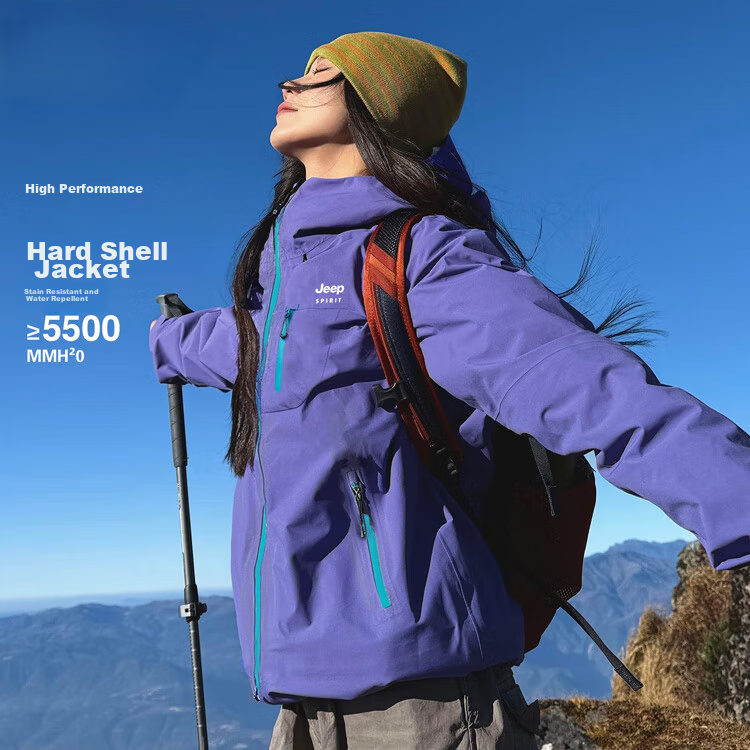 JEEP SPIRIT Unisex Outdoor Jacket Men's Spring Autumn Casual Sports Hooded Windproof Mountaineering Coat 13