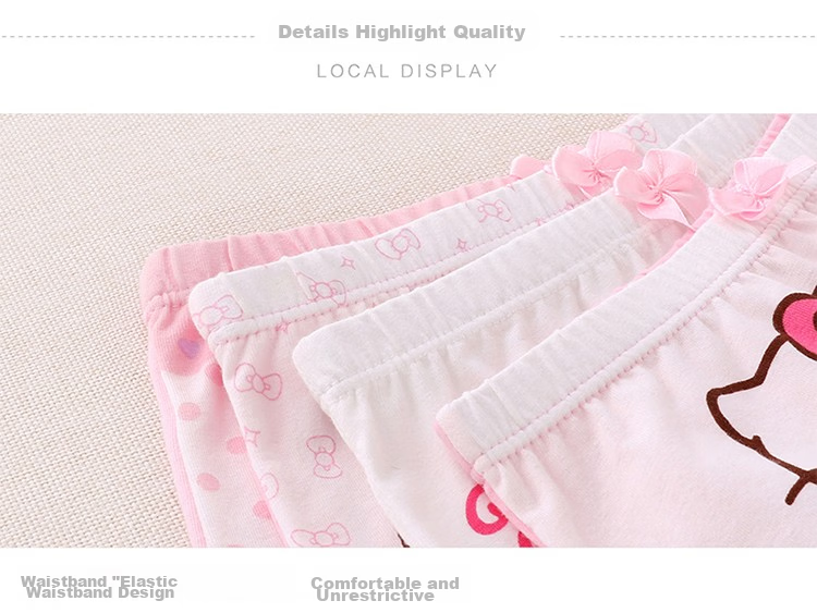 Hello Kitty Girls' Underwear, Children's Panties for Little Girls, 5-Pack Triangle Briefs Shorts, KTN255 Floral Pattern, Size 140-XL 11