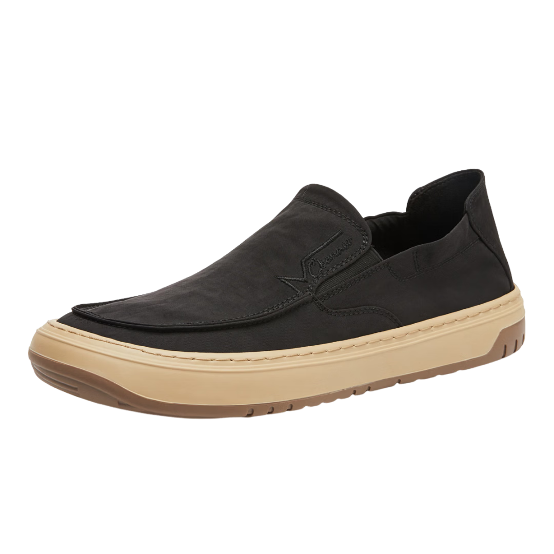 C.BANNER Men's Comfortable Casual Slip-On Canvas Shoes Black Size 43