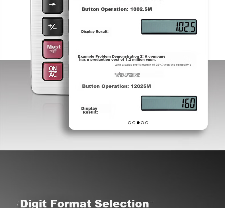 Deli Metal Panel Desktop Calculator, Dual Power Supply, Slim And Lightweight Body, Modern Office Style, 12-Digit Large Screen Display, TE309 Dark Gray 11