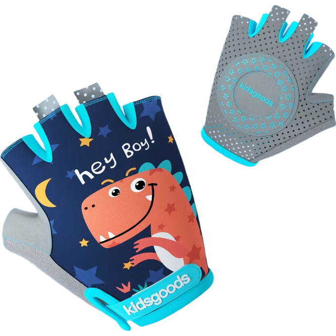 Ousen Kids Cycling Gloves Sports Non-Slip Half-Finger Cartoon Outdoor Bicycle Climbing Gloves for Boys and Girls