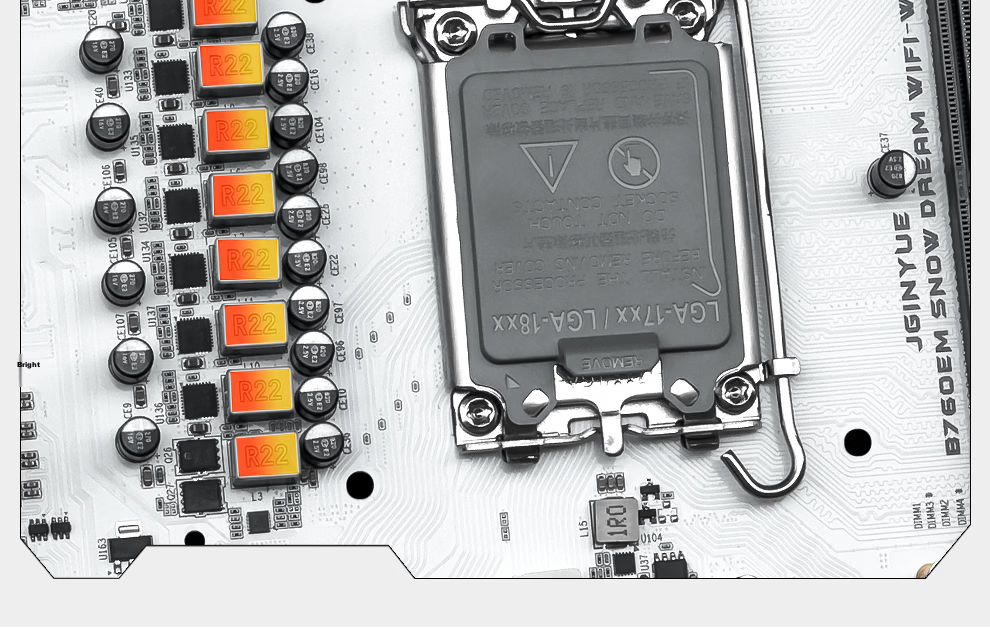 Jingyue B760M-K WIFI Motherboard, Desktop Computer Gaming B760 Motherboard, DDR4 Memory, I5 12600KF/13600KF/13400F, Intel B760/LGA 1700 5