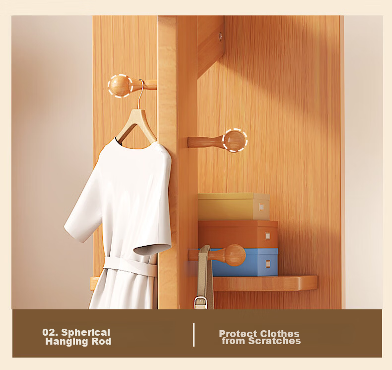 Chibailun Full-Length Mirror, Floor Mirror for Bedroom, Multifunctional Rotating Mirror with Clothes Hanger, Dressing Mirror 18