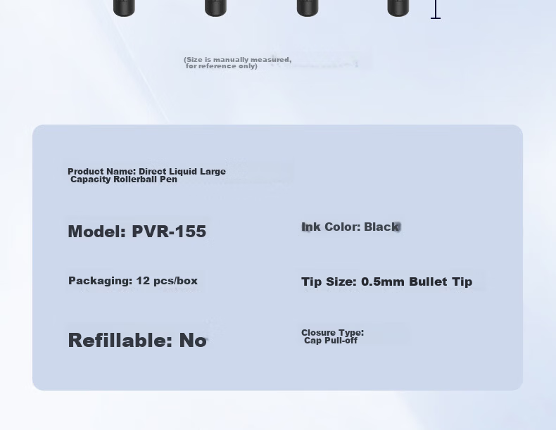 Snowhite [Best-Selling Product] Gel Pen 0.5mm Quick-Drying Rollerball Pen with Bullet Tip for Students, Exams, And Office Use, Black Ink, 30 Pcs PVR-155 18