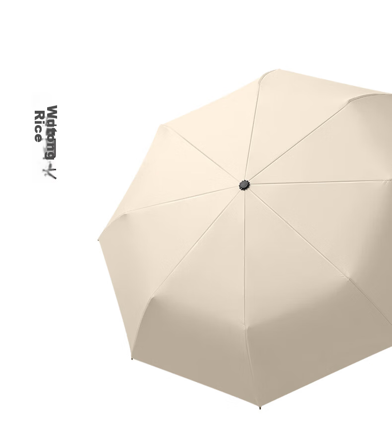 Qimaimai Large Umbrella, Three-Fold Sun Umbrella, Sunshade Umbrella for Women, Dual-Use Sun Protection Umbrella, UV Protection Folding Umbrella, Wooden Handle for Me 13