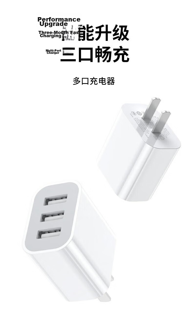 KOVOL Charger Head 5V2.1A Dual-Port USB Charger Plug Multi-Port Fast Charging Compatible with 5V1A for Apple Huawei Xiaomi Samsung OPPO Android Phones And Tablets Universal 5