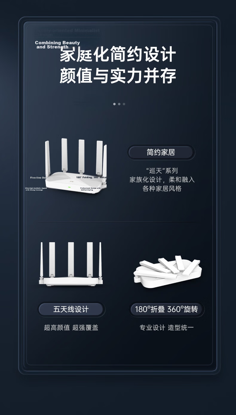 ZTE Nebula BE3600Pro+ Dual 2.5G Ports Home Router WiFi 7 Dual-Band Concurrent Seamless Networking 12