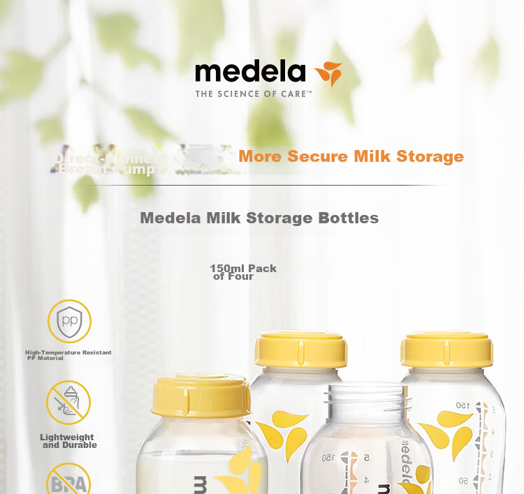Medela Electric Breast Pump, Smart Single-Sided Anti-Backflow Comfortable Massage, Breastfeeding, Easy All-In Electric Breast Pump 2