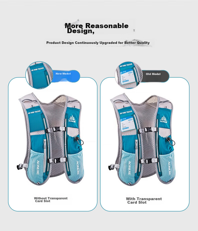 AONIJIE Lightweight Off-Road Backpack, Breathable Quick-Dry Running Pack for Men And Women, Outdoor Hiking 5L Hydration Backpack 8