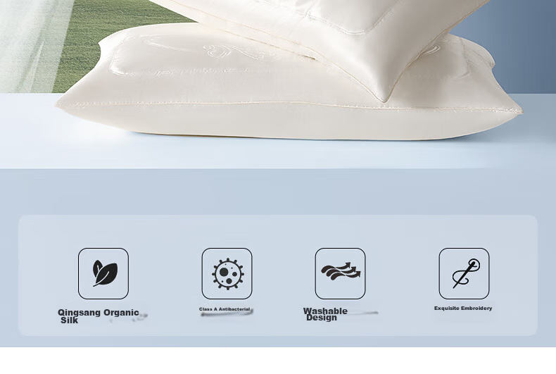 Mercury Home Textiles Silk Pillow PRO Cervical Spine Neck Protection Slow Rebound Memory Foam Class A Pillow Core Household Single 74*48cm 3