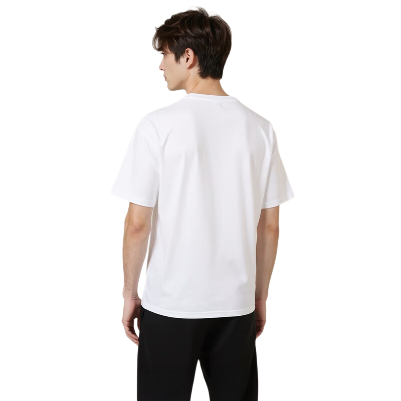 NIKE Spring And Summer Men's Short-Sleeve Round Neck T-Shirt, Pure Cotton, Sports Casual, Comfortable Versatile FV0376-100, White L