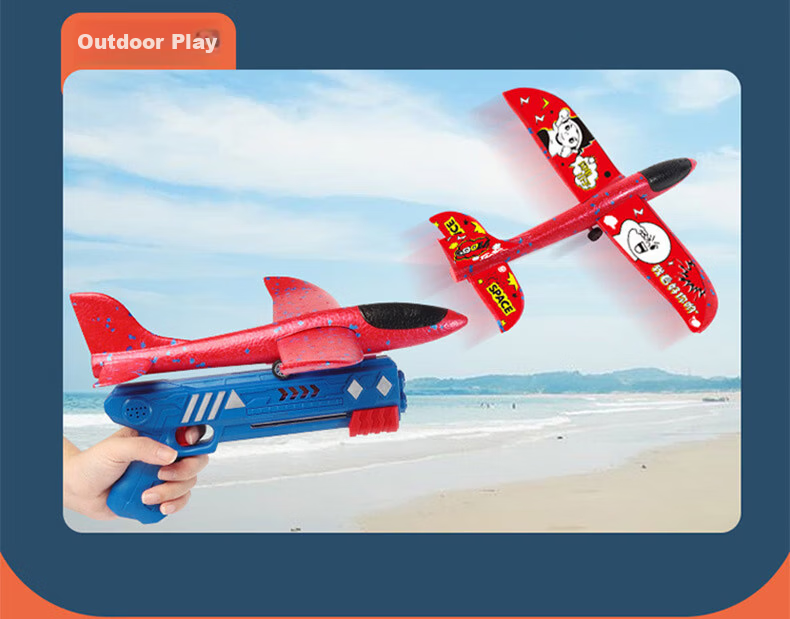 Babamama Children's Foam Glider Toy, Handheld Flying Model, Outdoor Camping Glider, for Boys Aged 3-6, New Year Gift 12