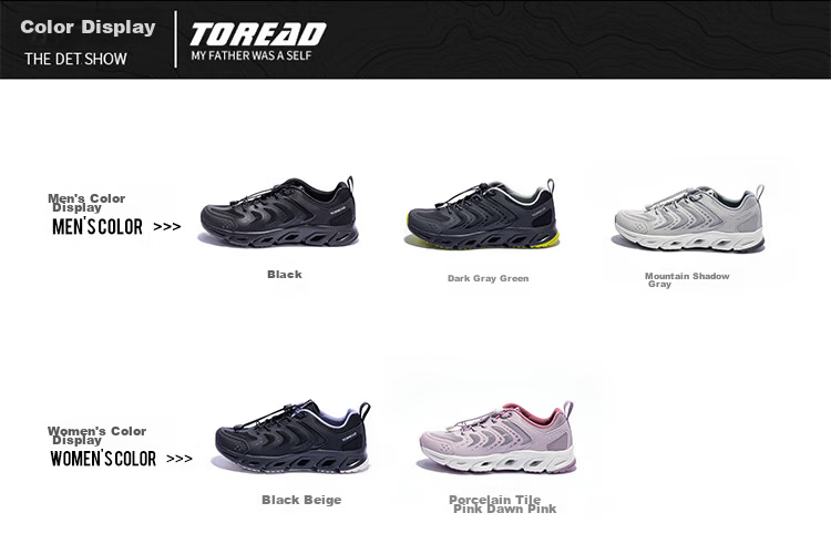 TOREAD Men's Stream Tracing Shoes, Spring And Summer Non-Slip Breathable Quick-Drying Beach Shoes, Mesh Water Wading Hiking Sandals TFEECN81911 10