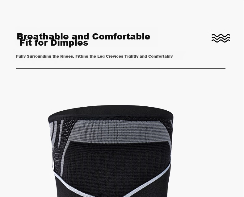 Li-Ning Knee Pads for Sports Running, Two-Pack, Meniscus Protection, Patellar Strap, Basketball Football Badminton Hiking Knee Support, Black, Size L 36