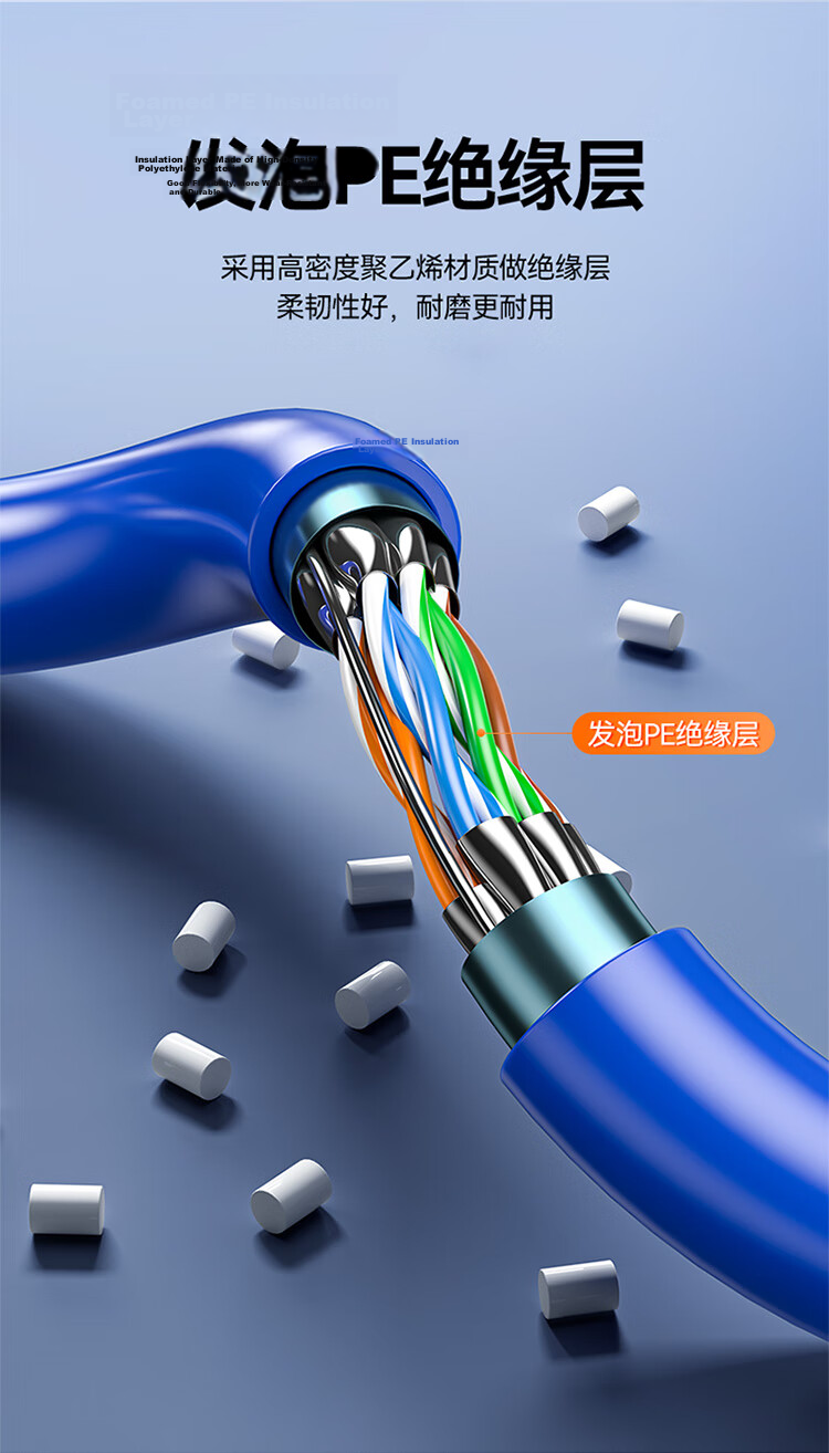 SAMZHE CAT6 Ethernet Cable [Engineering Version], Gigabit Network Cable for Engineering, Home Installation, Surveillance Wiring, Unshielded, 305 Meters, SZ-H6305 10