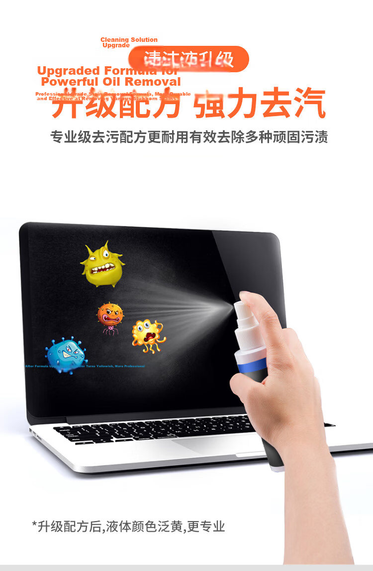 ECOLA Screen Cleaning Cloth, Laptop Phone Camera Lens TV LCD Display Cleaning Cloth Tool, Suede, Chamois Cloth CD-CCT02 5