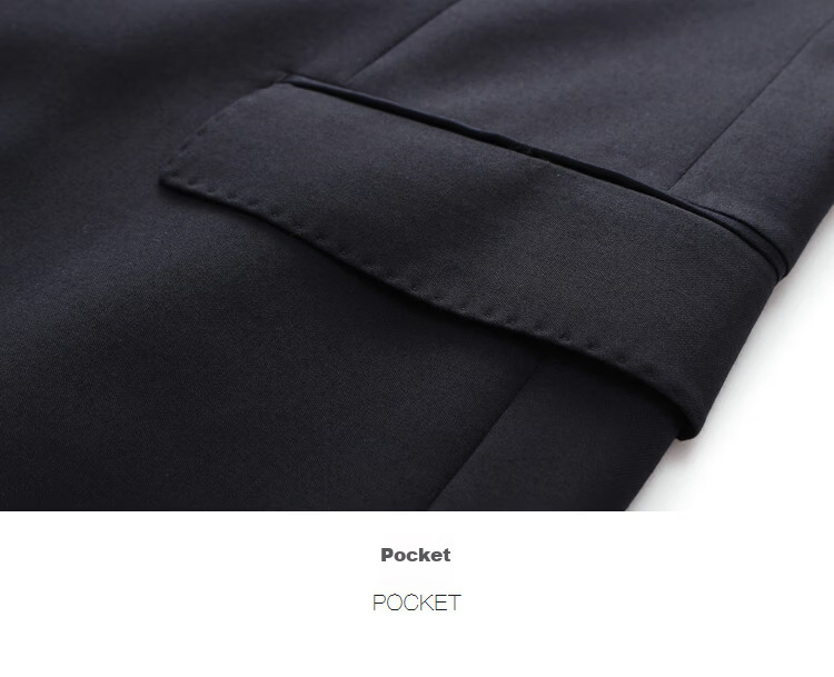 YOUNGOR Men's Autumn Winter Business Fashion Wool Formal Suit Navy Jacket 165C165/96A 33