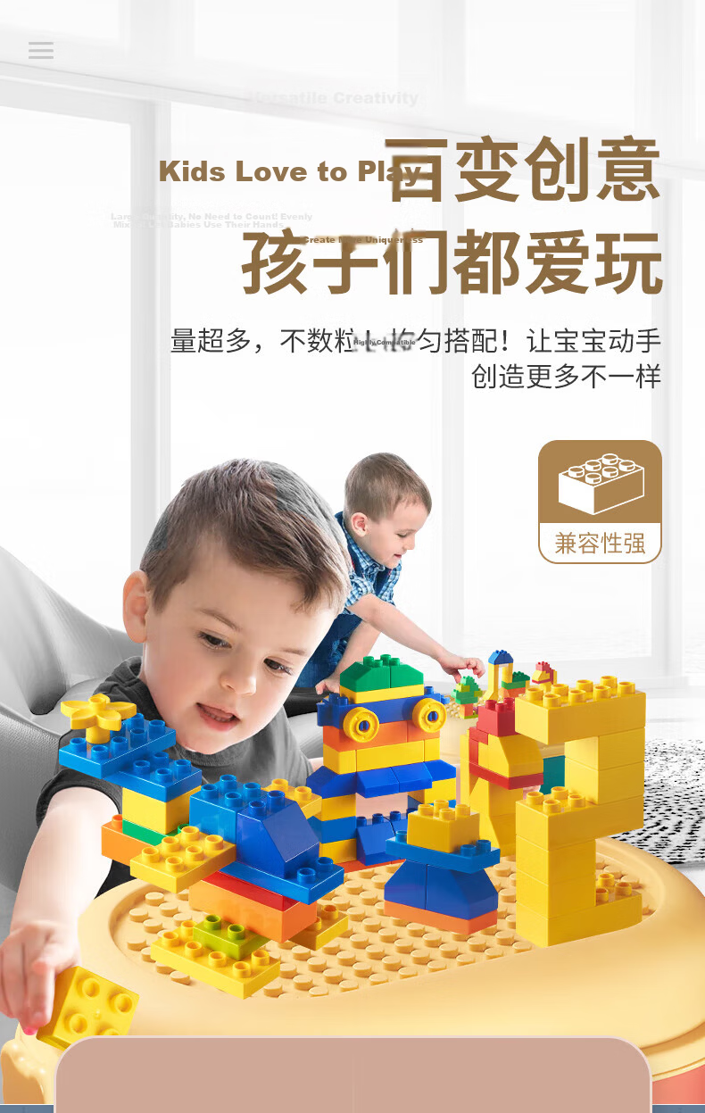 BULUQI Building Blocks, Large Particle Construction Set, Toys for Boys And Girls Aged 6-12, Birthday Gift 5