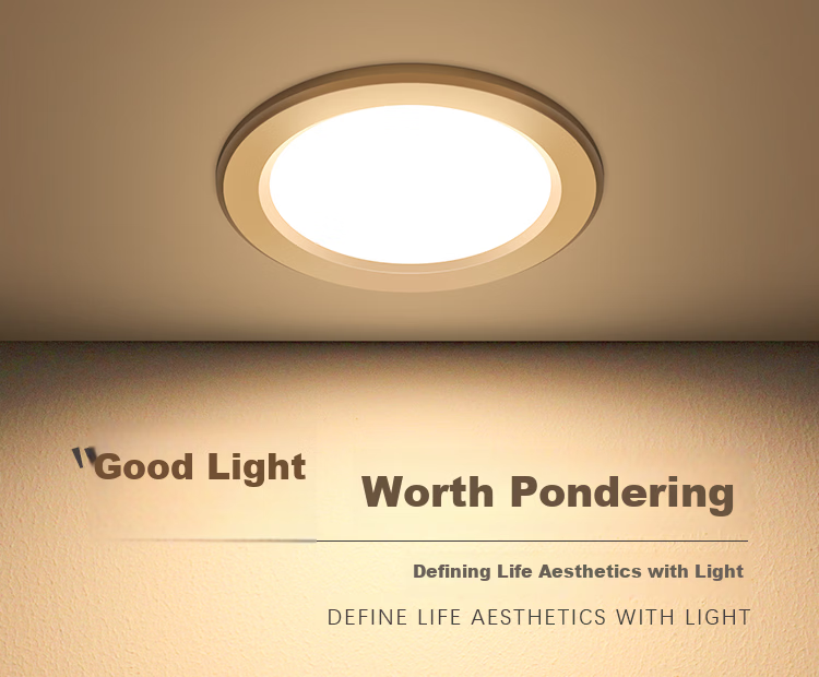 FSL Foshan Lighting LED Recessed Downlight Corridor Entrance Ceiling Light 6W 3-Inch White Light 6500K All White 1