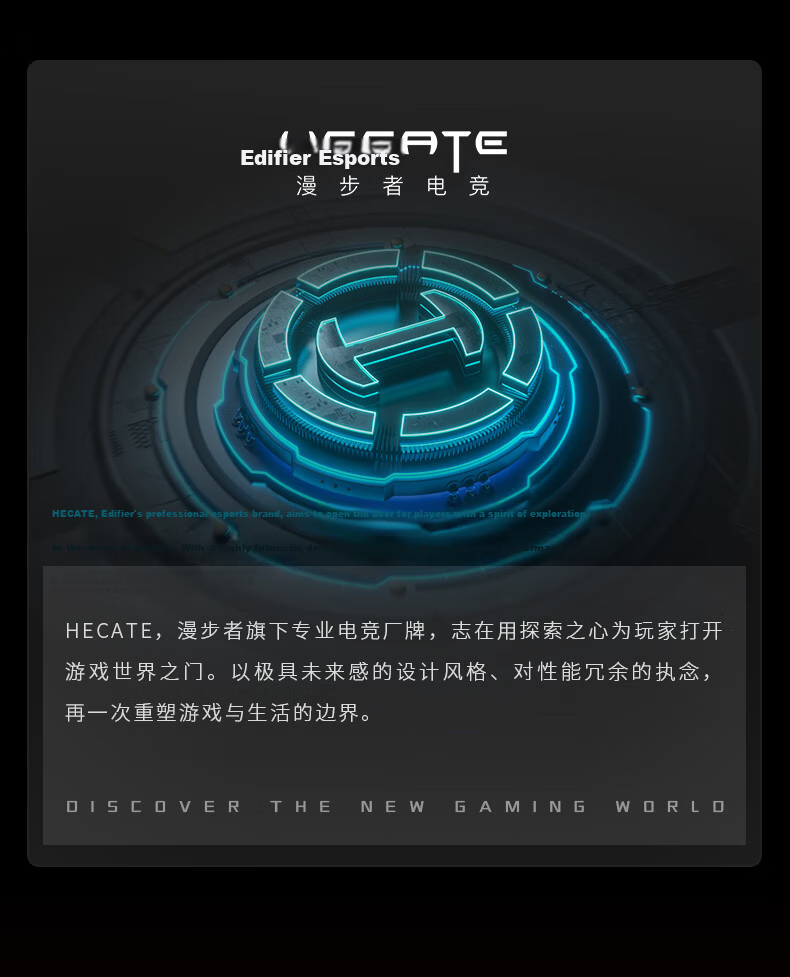 EDIFIER HECATE AIR3 Commander 2.4G Bluetooth Wireless Open-Ear Hook Bone Conduction Gaming Earphones Long Battery Life Running Sports Headset Interstellar Black 2