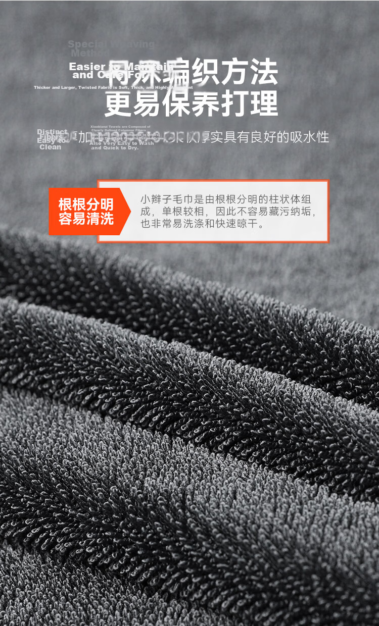 Yueka Car Wash Towel Braided Water Absorption Towel Thickened Large 40*80cm 3