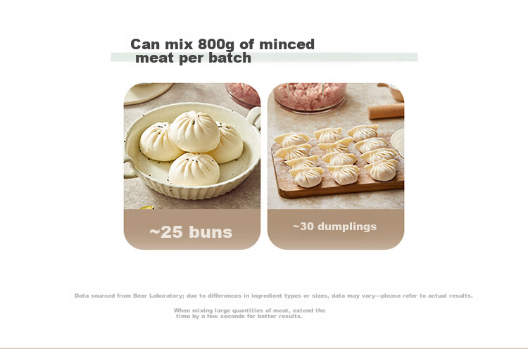 Bear Household Meat Grinder Multifunctional Electric Meat Mincer Garlic Crusher 2L Dual Blade QSJ-B03E1 15