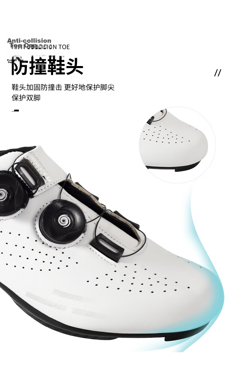 ROGTYO Road Bike Locking Shoes for Men And Women, Professional Cycling Shoes with Breathable Design for Mountain And Road Bikes 14