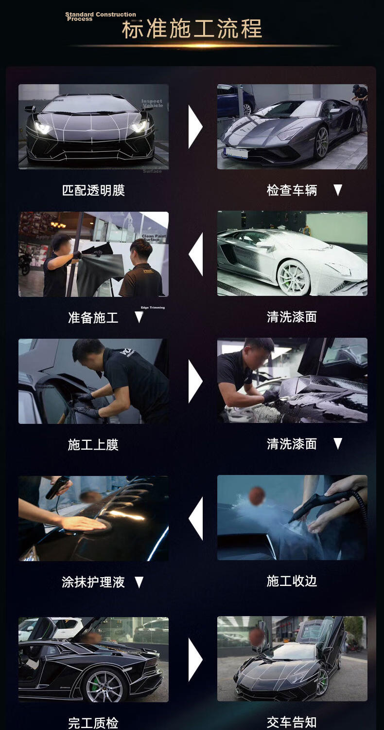 V-KOOL Lightning Wei Fengxing 7mil Invisible Car Paint Protection Film Full Car TPU Scratch Repair V3 Brightening V10 Durable 11