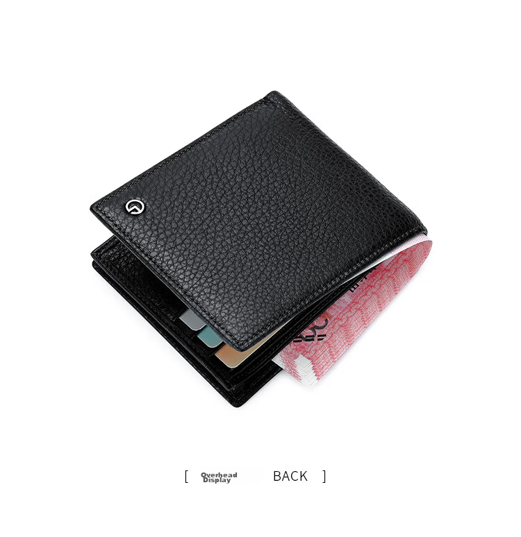 Goldlion Men's Wallet Gift Box Horizontal Bi-Fold Short Leather Wallet Card Holder Birthday Gift 13