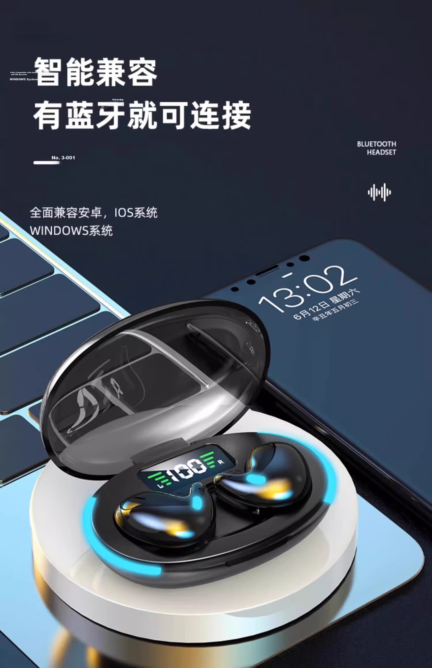 Chuang Sleep Headphones, Bluetooth Wireless, Aid Sleep, Side Sleeping, Ear-Friendly, Semi-In, Ultra-Thin, Ear-Adhering, Mini Invisible, Soundproof, Noise-Cancelling, Anti-Snoring, ASMR, High-Quality Sound, Extra-Long Battery Life 45