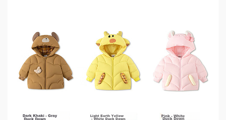 BALABALA Kids Down Jacket Boys Girls Winter 2025 New Thickened Puff Down Coat Baby Warm Clothes 29