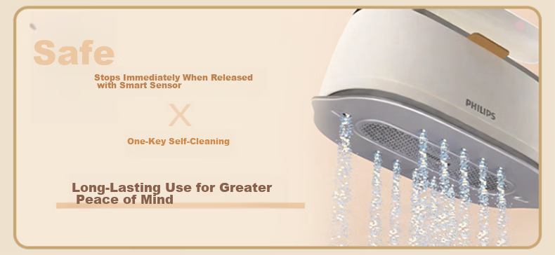 PHILIPS Handheld Compact Iron And Garment Steamer for Home Use, Portable Travel Ironing Machine, Gift, STH3050/30 31