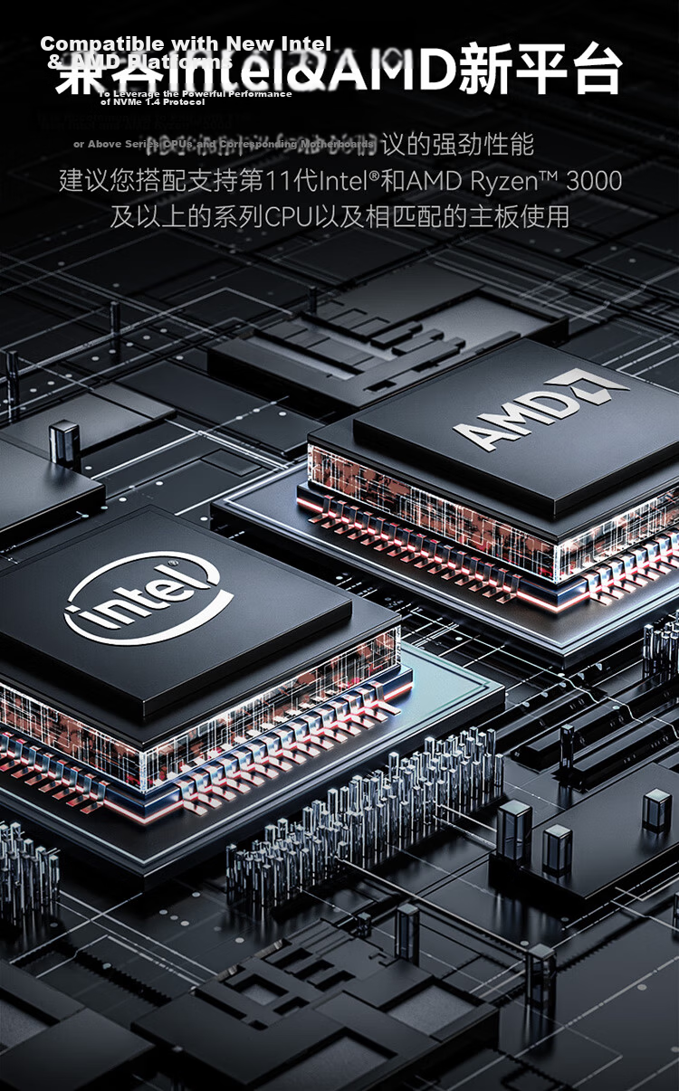KingSpec 2TB NVMe 2242 M.2 SSD PCIe 4.0 Solid State Drive Yangtze Memory Chips 7200MB/s Read Speed AI PC Storage Accessory 8