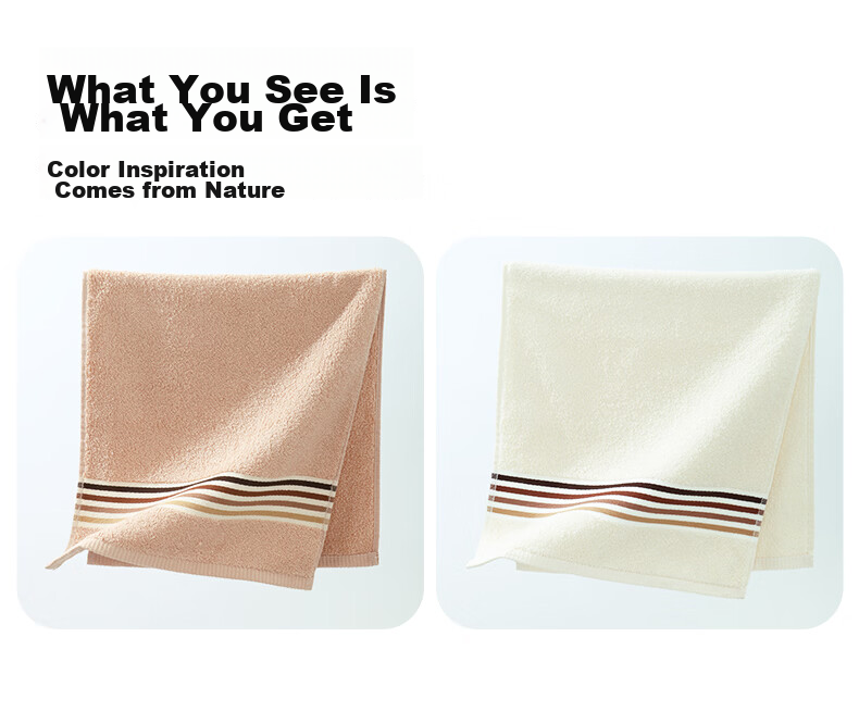 KING SHORE Towel, Thickened Pure Cotton 100%, Face Towel for Washing, Bath Towel, All-Cotton Men's Sports Grade A Hotel Face Towel, 2 Pieces 14