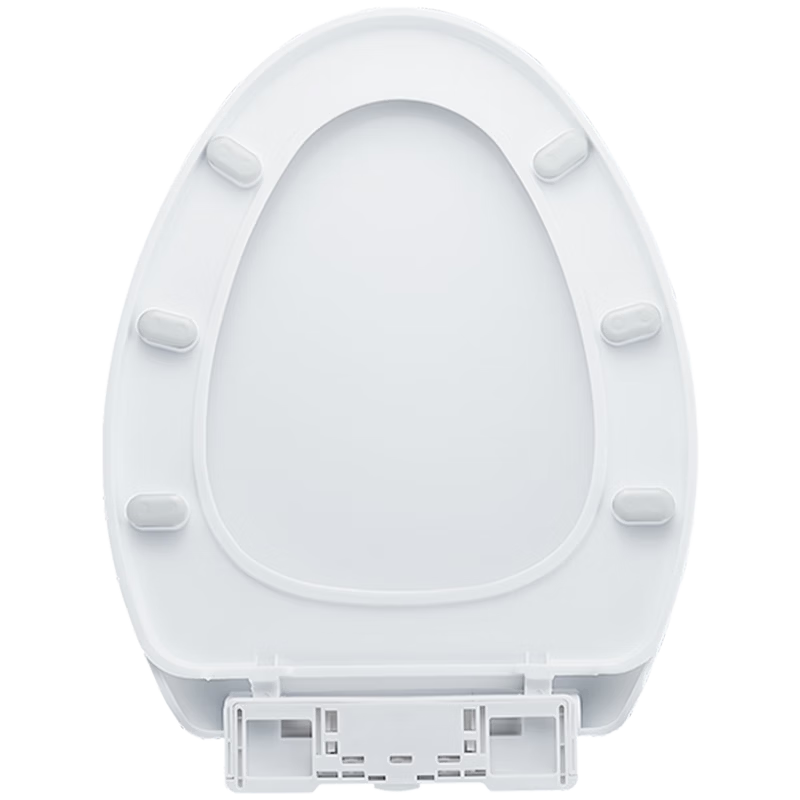 BSITN Thickened Slow-Closing Universal Toilet Seat Cover V-Shaped Top and Bottom Installation Household Toilet Seat Cushion B9052
