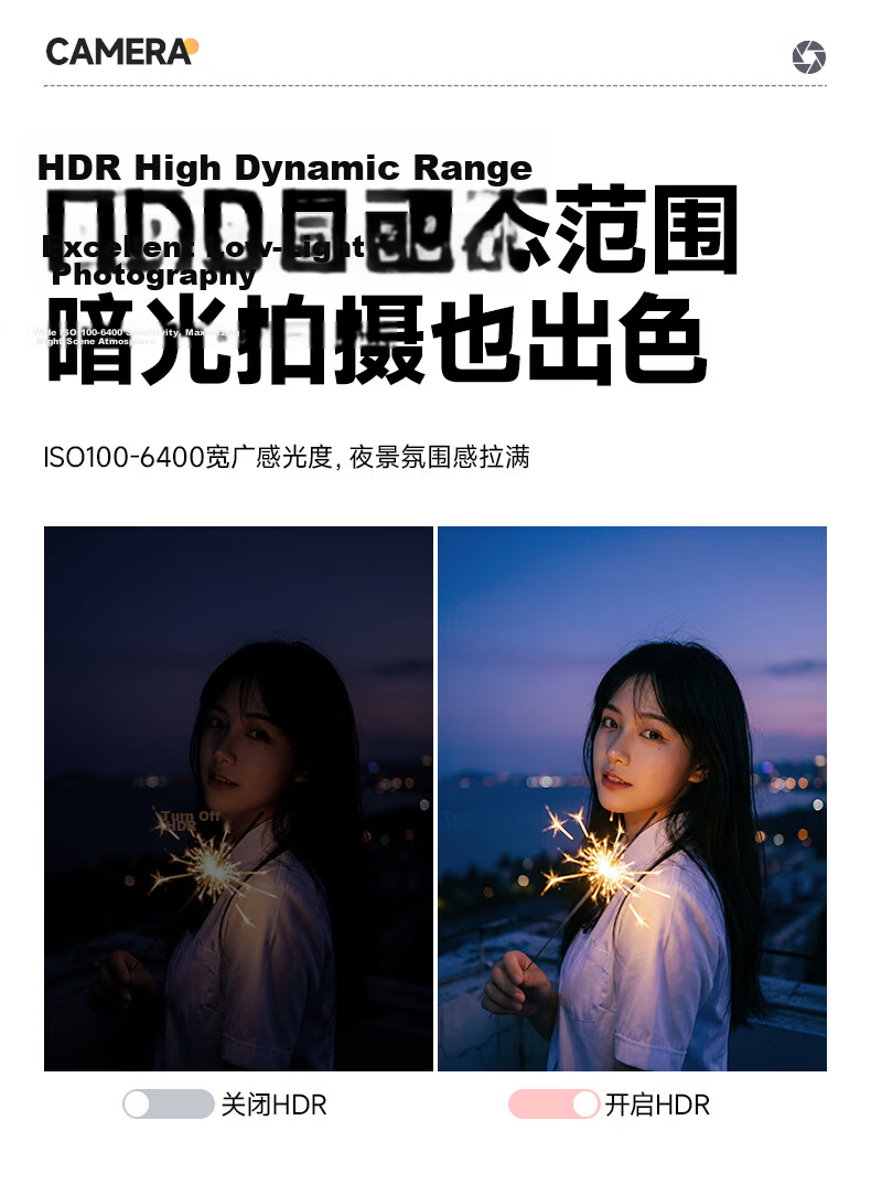 SONGDIAN Camera Student HD Travel Alternative CCD Upload to Phone Video Recording Selfie Vlog Compact Camera DC325 White 64GB Memory 21