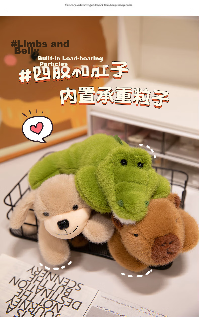 Beishangxing Capybara Pillow, Office Backrest, Student Cushion, Sofa Decoration, Plush Toy, Birthday Gift for Wome 5