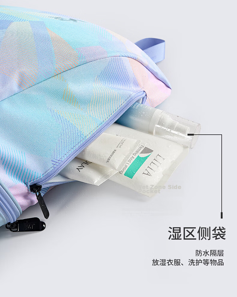 361° Fitness Bag for Women, Dry And Wet Separation Swimming Bag, Waterproof Bag, Sports Drawstring Portable Backpack, Storage Bag 12