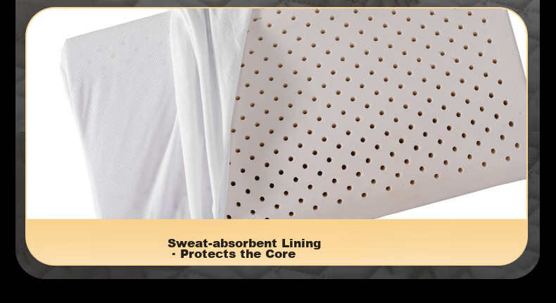 Latex Systems Thai Original Imported Latex Pillow Core 94% Content Adult Sleep Cervical Pillow Wave Breathable Rubber Pillow 16