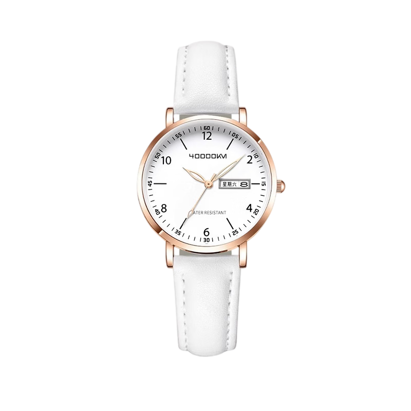 40,000 Kilometers Student Watch Exam Special Edition Girls Middle and High School Silent Quartz Gift for Children