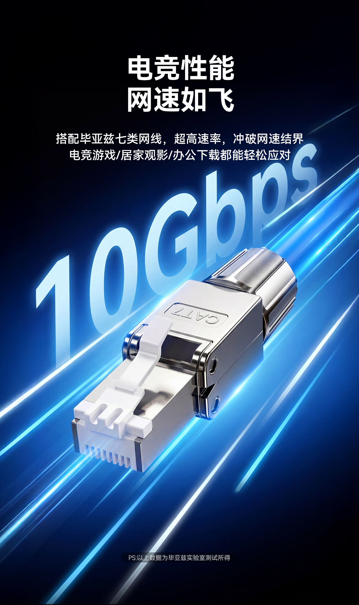 BIAZE Cat5e 30U Thickened Gold-Plated Crystal Head, Cat5e Network Cable 8-Pin Connector, RJ45 Computer Gold Finger Network Connection Head, Pack of 100 10