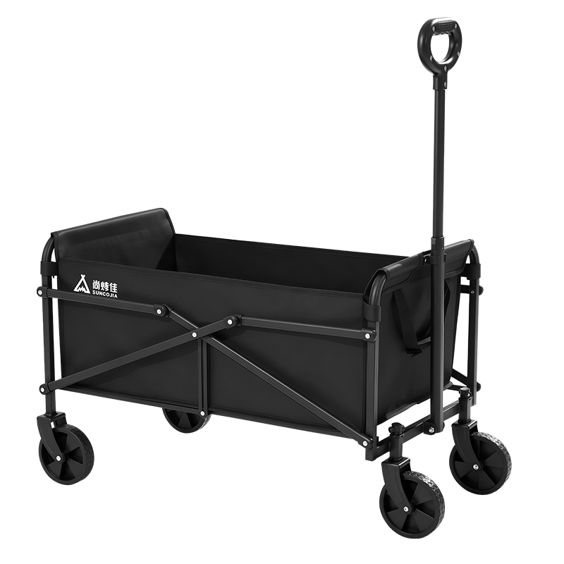 Suncojia Outdoor Camping Folding Cart Wagon Travel Picnic Stall Baby Stroller Portable Trailer Pull Cart Equipment