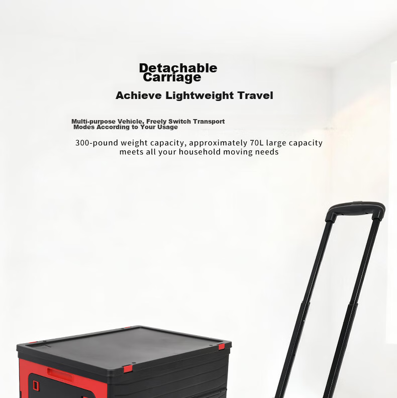 SELORSS Folding Hand Truck, Portable Cart, Trolley for Moving And Cargo, Turtle Cart, Wheeled Cart BY01 7
