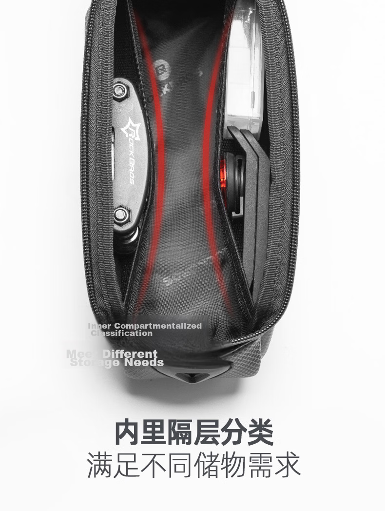 ROCKBROS Hard Shell Bicycle Frame Bag Top Tube Bag Handlebar Bag Phone Bag Mountain Road Bike Cycling Accessories 16