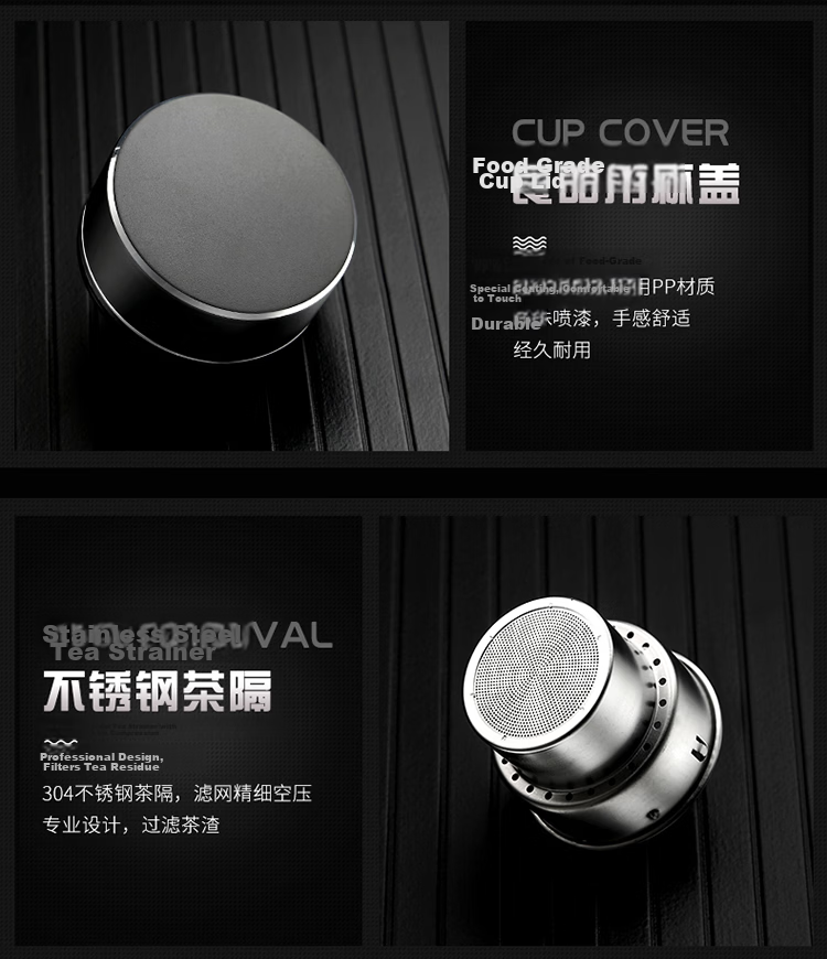 FUGURNG BESTJOY Double-Walled Glass Cup for Men And Women, Business Anti-Scalding Tea Cup, Large Capacity Office Mug for Car, 800ml Natural Color 8