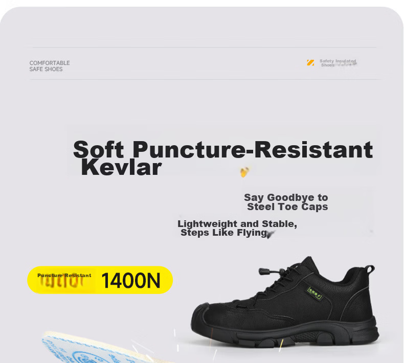 Jingtu Insulated Safety Shoes for Men, Summer Breathable Anti-Smashing Anti-Puncture Electrician Power Grid Work Shoes 0216KV-J Size 39 9
