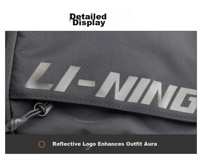 Li-Ning Unisex Crossbody Bag Cycling Shoulder Bag Multifunctional Commuter Outdoor Travel Chest Casual Bag 19
