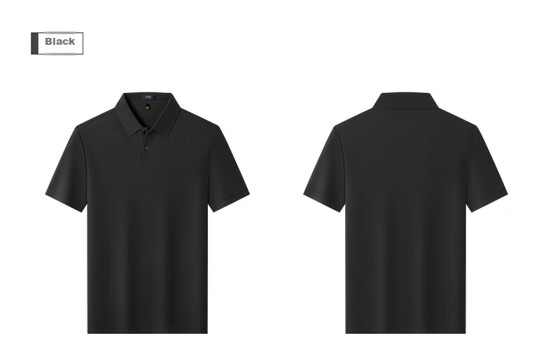 FIRS 100% Cotton Mercerized Summer Short Sleeve Polo Shirt 2026 New Men's T-Shirt High-End Top 23